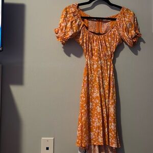 Rock n rags orange dress